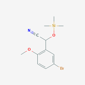 2-(5-Bromo-2-methoxyphenyl)-2-trimethylsiloxyethanenitrile