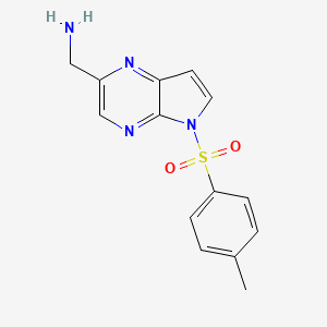 (5-tosyl-5H-pyrrolo[2,3-b]pyrazin-2-yl)methanamine