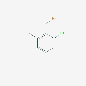 molecular formula C9H10BrCl B8379708 2-Chloro-4,6-dimethylbenzylbromide 