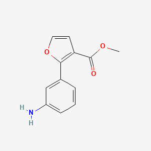 molecular formula C12H11NO3 B8379783 2-(3-Aminophenyl)furan-3-carboxylic Acid Methyl Ester 