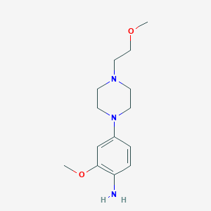 2-(Methyloxy)-4-{4-[2-(methyloxy)ethyl]-1-piperazinyl}aniline