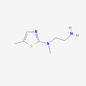 molecular formula C7H13N3S B8379806 N1-methyl-N1-(5-methylthiazol-2-yl)ethane-1,2-diamine 