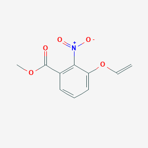 molecular formula C10H9NO5 B8379829 Methyl 2-nitro-3-(vinyloxy)benzoate 
