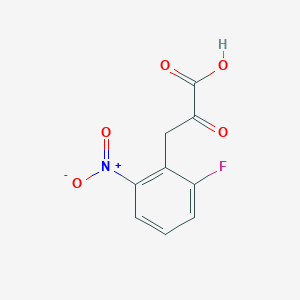 3-(2-Fluoro-6-nitrophenyl)-2-oxopropanoic acid
