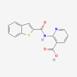 molecular formula C15H10N2O3S B8379876 2-[(1-Benzothien-2-ylcarbonyl)amino]nicotinic acid 