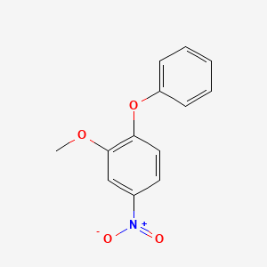 molecular formula C13H11NO4 B8379934 2-Methoxy-4-nitro-1-phenoxybenzene 