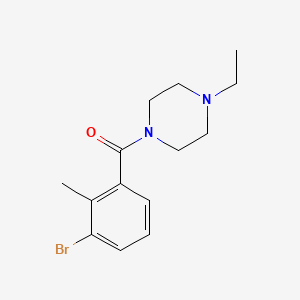 molecular formula C14H19BrN2O B8379974 (3-Bromo-2-methyl-phenyl)-(4-ethyl-piperazin-1-yl)-methanone 