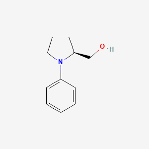 molecular formula C11H15NO B8379977 (S)-(1-phenylpyrrolidin-2-yl)methanol 
