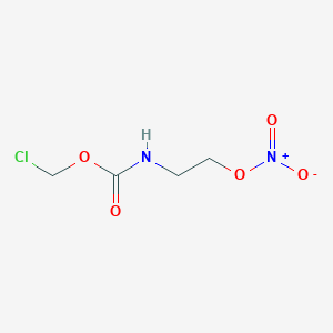 molecular formula C4H7ClN2O5 B8379997 Chloromethyl 2-(nitrooxy)ethylcarbamate 