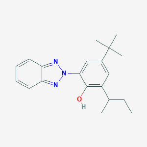 molecular formula C20H25N3O B008380 2-(2H-苯并三唑-2-基)-4-(叔丁基)-6-(仲丁基)苯酚 CAS No. 36437-37-3