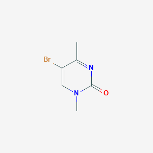 molecular formula C6H7BrN2O B8380016 5-Bromo-1,4-dimethylpyrimidin-2(1H)-one CAS No. 69849-35-0