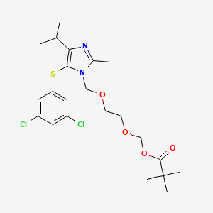 2-[5-(3,5-Dichlorophenylthio)-4-isopropyl-2-methyl-imidazol-1-ylmethoxy]ethyl-2,2-dimethylpropionyloxymethyl ether