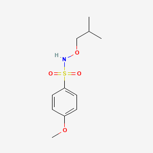 molecular formula C11H17NO4S B8380080 N1-isobutoxy-4-methoxy-1-benzenesulfonamide 