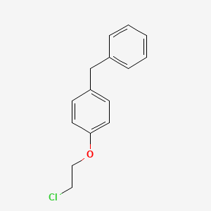 molecular formula C15H15ClO B8380088 4-Benzylphenyl 2-chloroethyl ether 