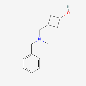 molecular formula C13H19NO B8380140 cis-3-{[Benzyl(methyl)amino]methyl}cyclobutanol 