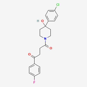 4-(p-Chlorophenyl)-1-[3-(p-fluorobenzoyl)propionyl]piperidin-4-ol