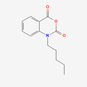 molecular formula C13H15NO3 B8380237 Benz-3,1-oxazine-2,4-dione, 1-pentyl- CAS No. 57384-48-2