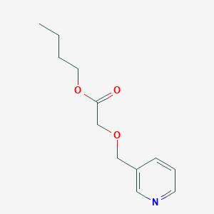 molecular formula C12H17NO3 B8380257 Butyl (pyridin-3-yl)methoxyacetate 