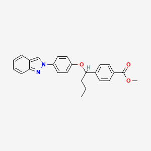 methyl 4-(1-(4-(2H-indazol-2-yl)phenoxy)butyl)benzoate