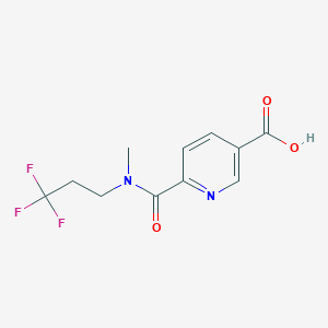 6-[Methyl(3,3,3-trifluoropropyl)carbamoyl]nicotinic acid