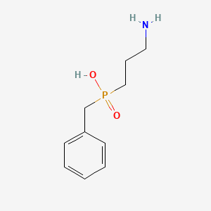 molecular formula C10H16NO2P B8380351 3-Aminopropyl(benzyl)phosphinic acid 