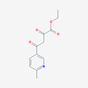 molecular formula C12H13NO4 B8380363 Ethyl 4-(6-methyl-3-pyridyl)-2,4-dioxobutanoate 