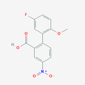 5'-Fluoro-2'-methoxy-4-nitro-2-biphenylcarboxylic acid