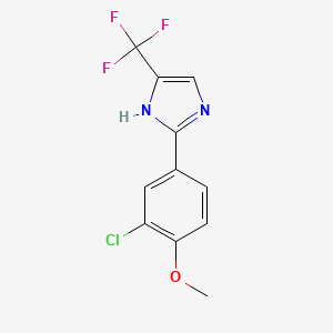 2-(3-Chloro-4-methoxyphenyl)-4-(trifluoromethyl)imidazole