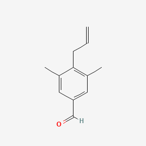 molecular formula C12H14O B8380387 4-Allyl-3,5-dimethyl-benzaldehyde 