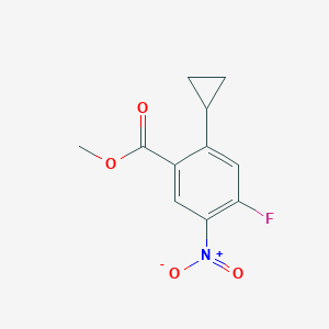 Methyl 2-cyclopropyl-4-fluoro-5-nitrobenzoate