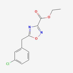 Ethyl 5-(3-chlorobenzyl)-1,2,4-oxadiazole-3-carboxylate