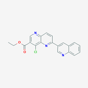 Ethyl 4-chloro-6-quinolin-3-yl-1,5-naphthyridine-3-carboxylate