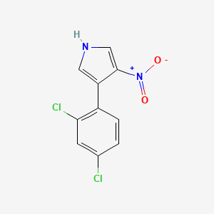 molecular formula C10H6Cl2N2O2 B8380423 3-(2,4-dichlorophenyl)-4-nitro-1H-pyrrole 