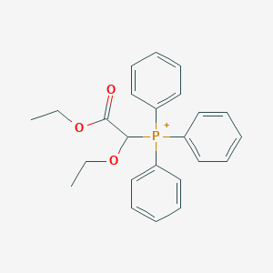 molecular formula C24H26O3P+ B8380452 (1,2-Diethoxy-2-oxoethyl)-triphenylphosphanium 