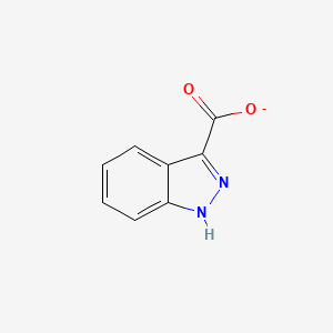 molecular formula C8H5N2O2- B8380453 1H-indazole-3-carboxylate 