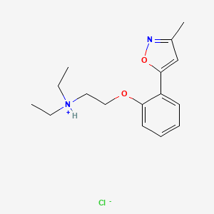 3-Methyl-5-(beta-diethylamino-o-ethoxyphenyl)isoxazole hydrochloride