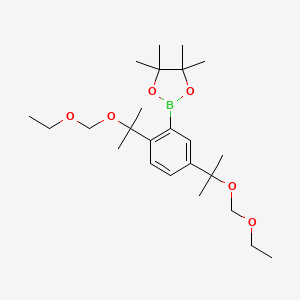 2-(2,5-Bis(2-(ethoxymethoxy)propan-2-yl)phenyl)-4,4,5,5-tetramethyl-1,3,2-dioxaborolane