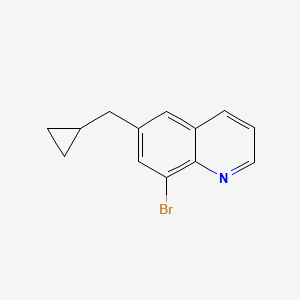 molecular formula C13H12BrN B8380519 6-(Cyclopropylmethyl)-8-bromoquinoline 
