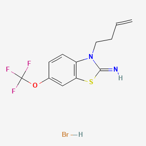 3-(3-Butenyl)-2-imino-6-trifluoromethoxybenzothiazoline hydrobromide