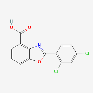 2-(2,4-Dichlorophenyl)benzo[d]oxazole-4-carboxylic acid