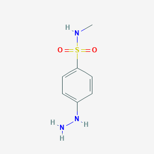 molecular formula C7H11N3O2S B8380601 4-hydrazino-N-methyl-phenylsulfonamide 