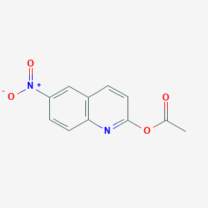 molecular formula C11H8N2O4 B8380606 6-Nitro-2-acetoxyquinoline 