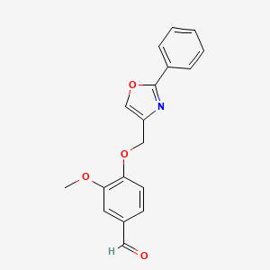 3-Methoxy-4-(2-phenyl-4-oxazolylmethoxy)benzaldehyde