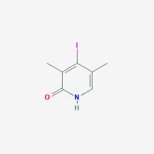 molecular formula C7H8INO B8380671 4-Iodo-3,5-dimethylpyridin-2-ol 