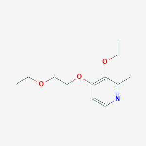 molecular formula C12H19NO3 B8380701 3-Ethoxy-4-(2-ethoxyethoxy)-2-methylpyridine 