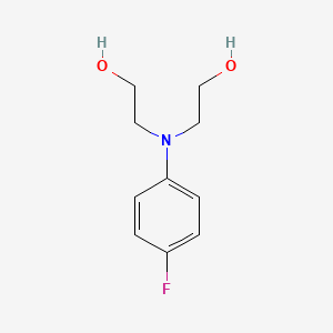 molecular formula C10H14FNO2 B8380740 2-[(4-Fluorophenyl)(2-hydroxyethyl)amino]ethan-1-ol 