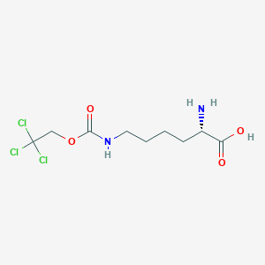 molecular formula C9H15Cl3N2O4 B8380770 Nepsilon-beta,beta,beta-Trichloroethyloxycarbonyllysine 