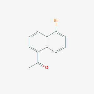 molecular formula C12H9BrO B8380837 1-(5-Bromonaphthalen-1-yl)ethanone 