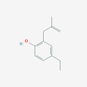 molecular formula C12H16O B8380937 4-Ethyl-2-(2-methylallyl)phenol 