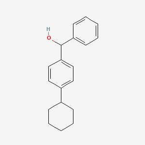 molecular formula C19H22O B8380951 4-Cyclohexylphenylphenylcarbinol 